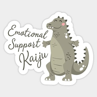 Emotional Support Kaiju by Buck Tee Sticker